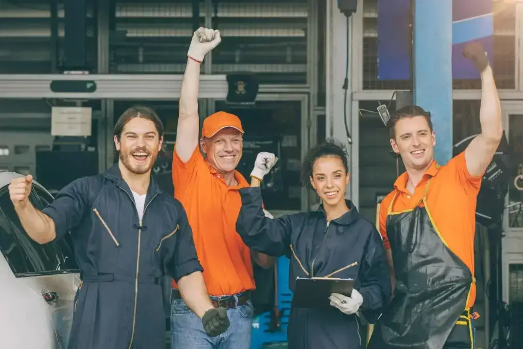Fast Metal Recyclers team at Melbourne scrap yard