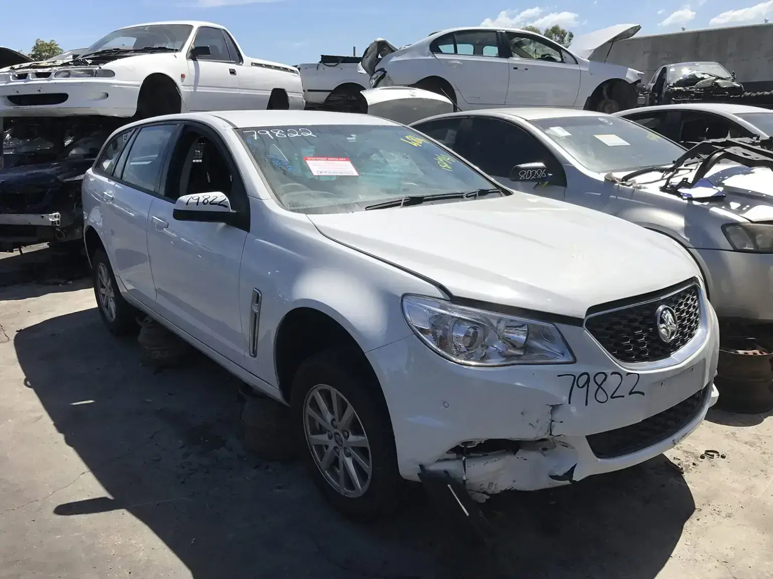 Scrapped Holden Commodore in Melbourne